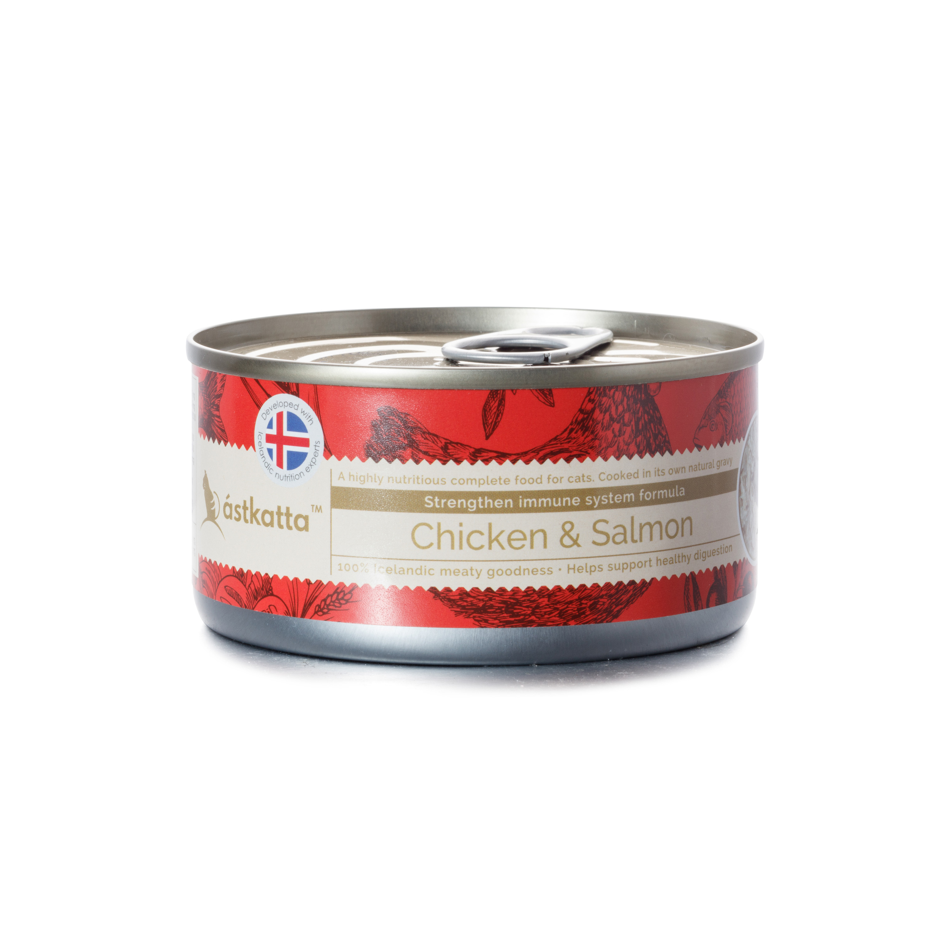 Astkatta – 走地雞肉藍背三文魚強化免疫力配方 (低磷) Chicken & Salmon 170g