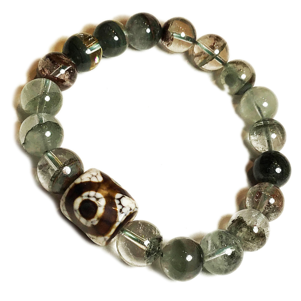 天眼火供珠+綠幽靈手珠10mm【十方】146138