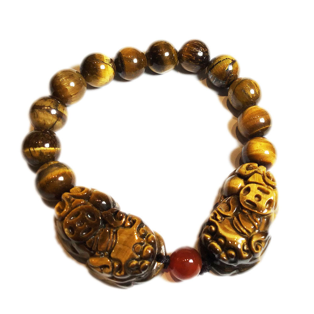 招財貔貅虎眼石手鍊10mm【十方】146936