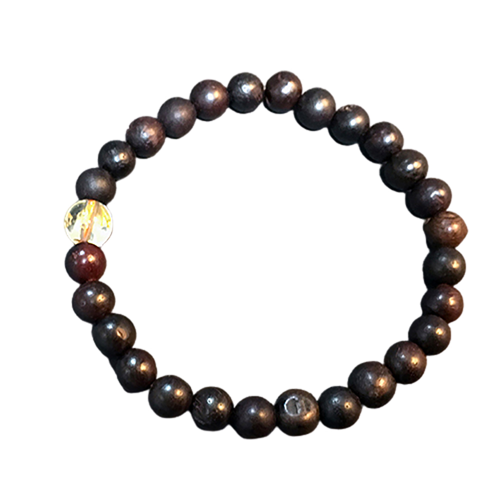 六字真言+ 黑木手珠7mm【十方】146597