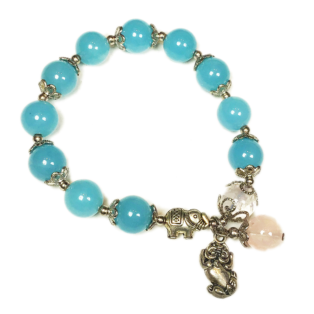 貔貅+海藍寶手珠10 mm【十方】146803