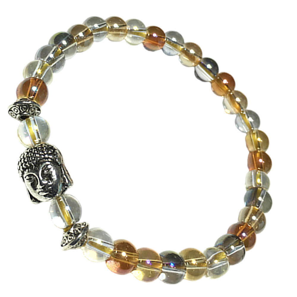 佛首+珍珠光七寶琉璃手珠6mm【十方】148271