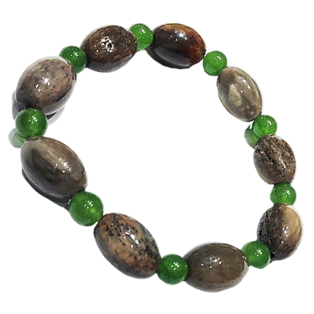 木化石手珠14*9mm【十方】148278