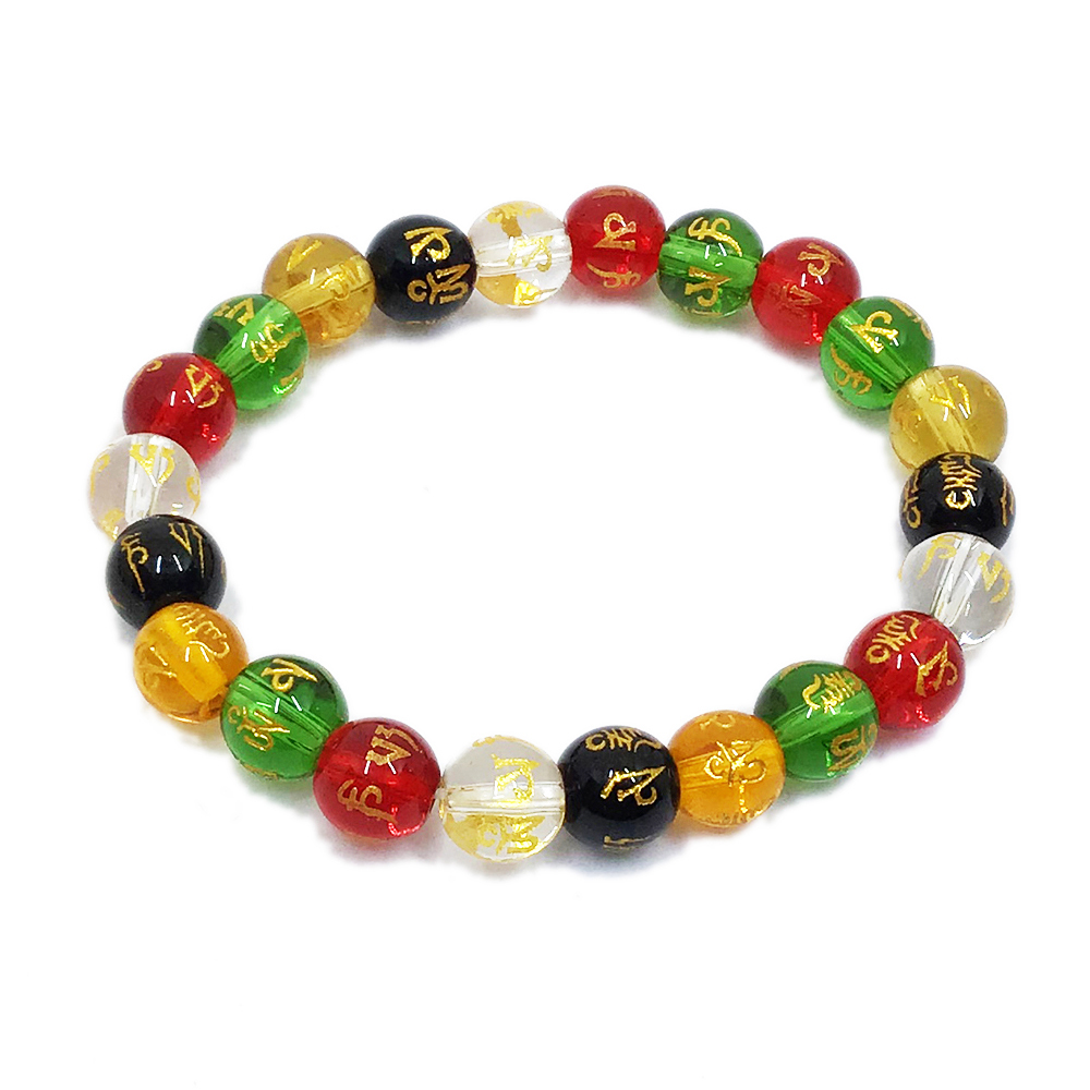 六字真言五行琉璃珠8mm【十方】148540