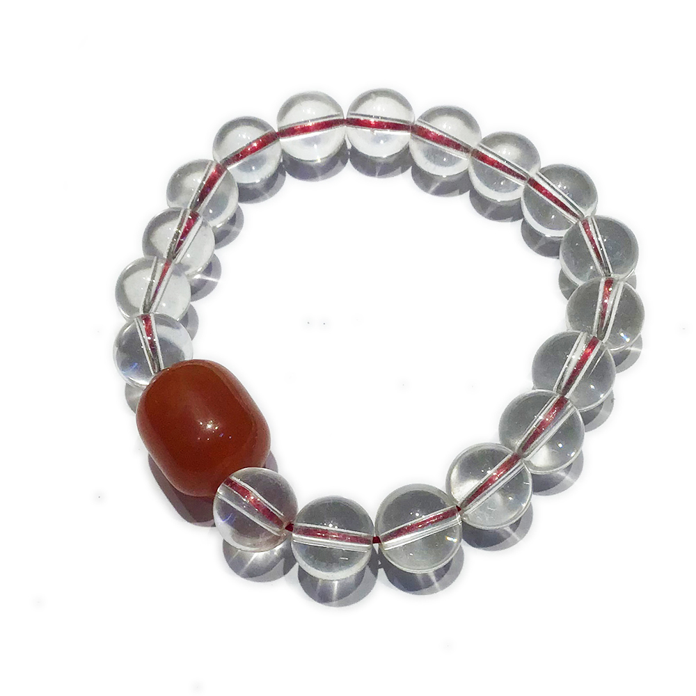 仿蜜納+水晶手珠10mm【十方】148626