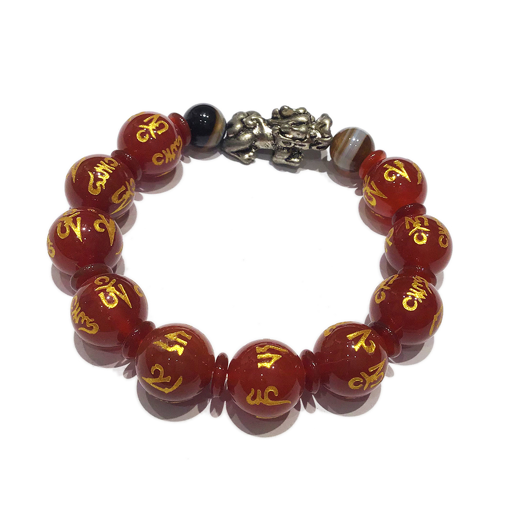 貔貅+觀音真言手珠14mm【十方】148335
