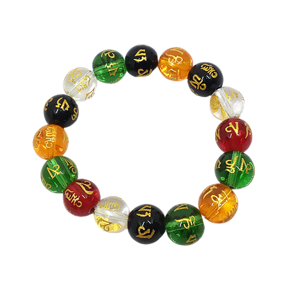 六字真言五行琉璃珠12mm【十方】148538