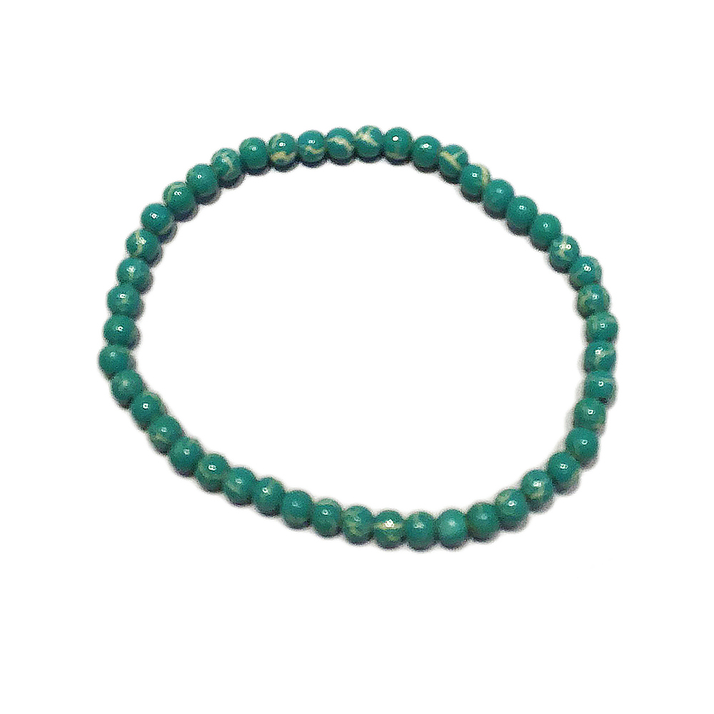 仿石紋手珠 翠綠色5mm【十方】148642