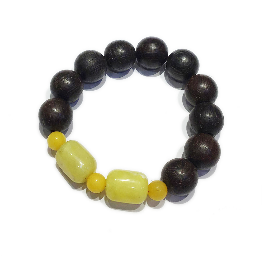 蜜納+雞翅木手珠15mm【十方】148662