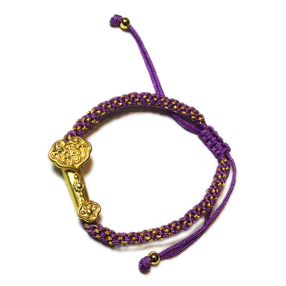金如意 紫色中國結手鍊【十方】148952