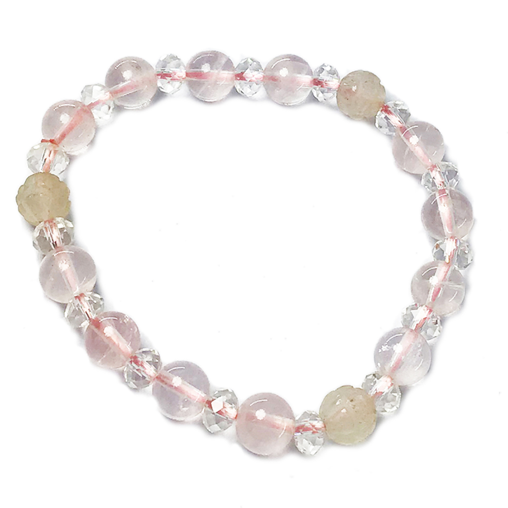 蓮花+粉晶手珠8mm【十方】149776