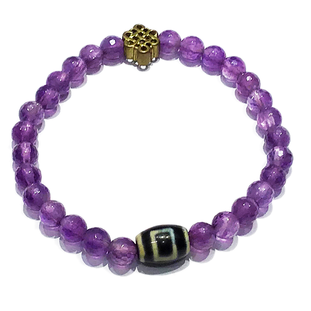 天眼珠+紫晶手珠6mm【十方】149806