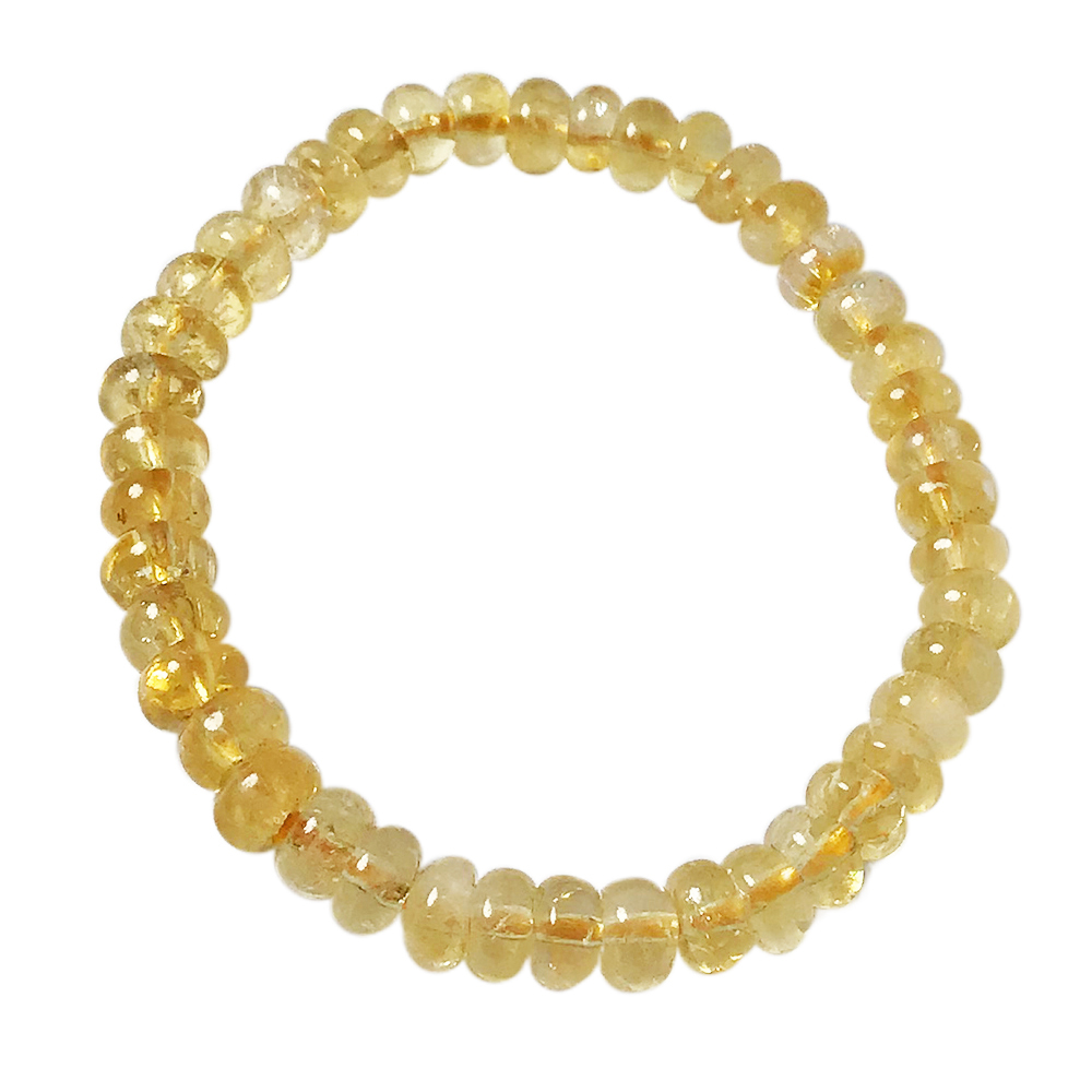 黃水晶手珠4*7mm【十方】149751