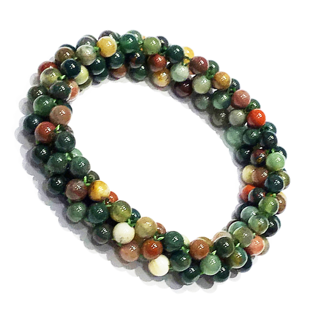 印度瑪瑙編織手珠5mm【十方】149793