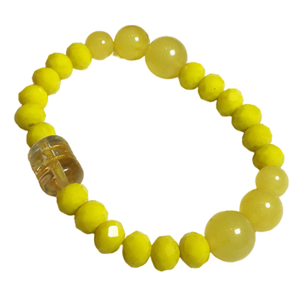 六字真言+黃琉璃手珠【十方】150145