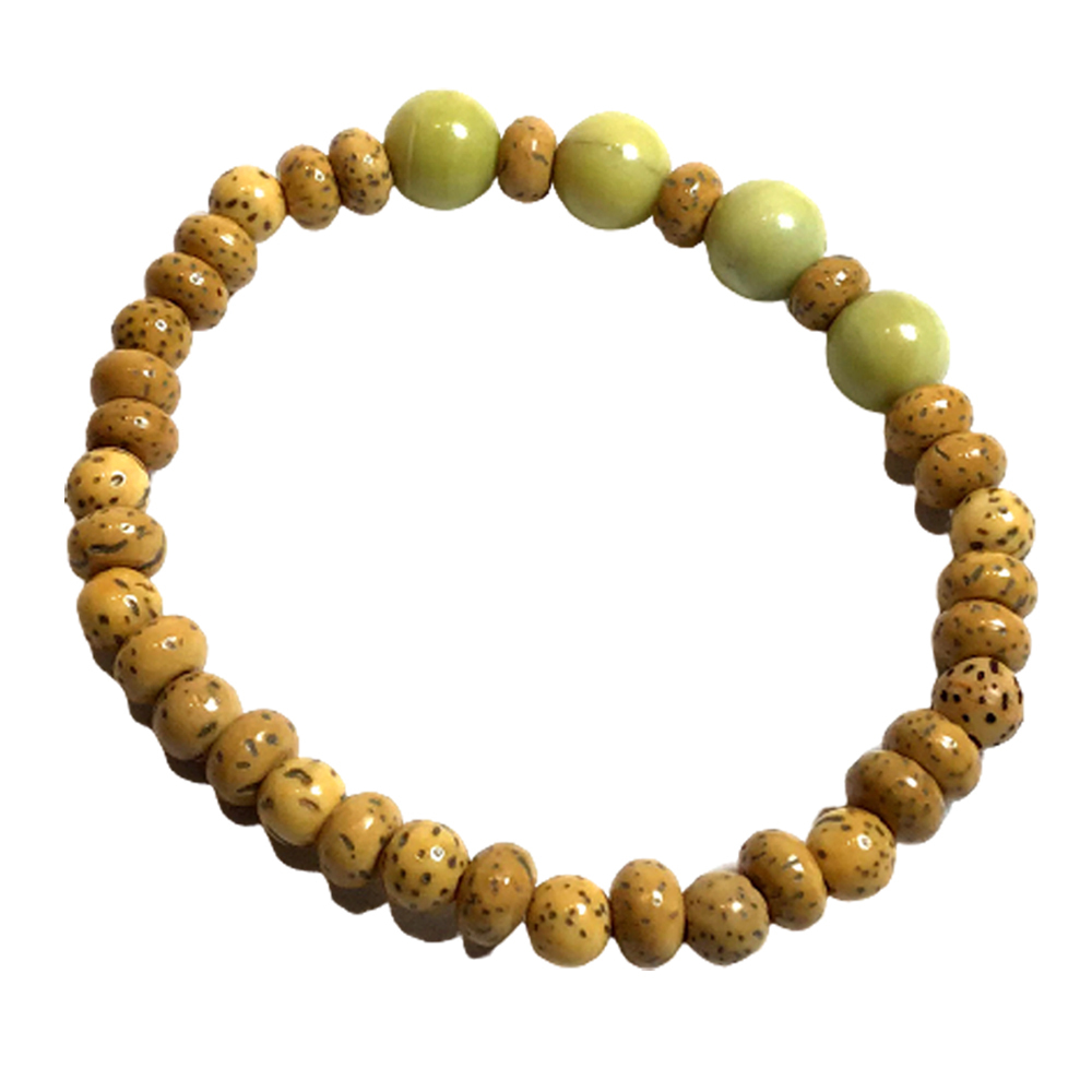 牛油玉+星月菩提手珠6mm【十方】150359