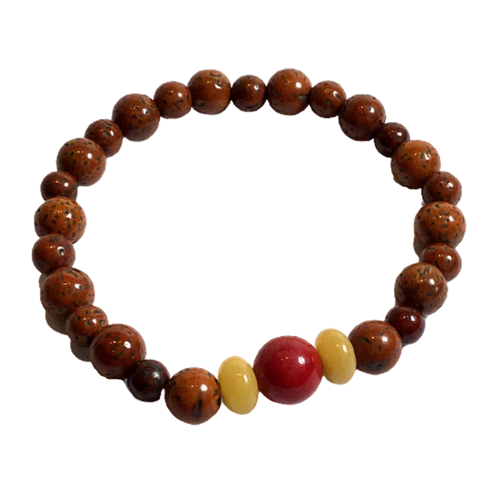 紅琉璃+老星月菩提手珠7mm【十方】150363