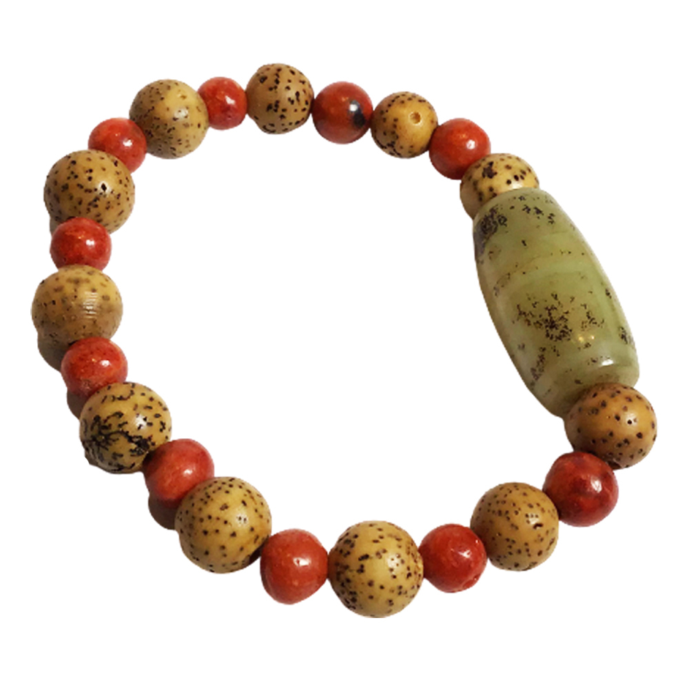 天珠+星月菩提手珠7mm【十方】150385