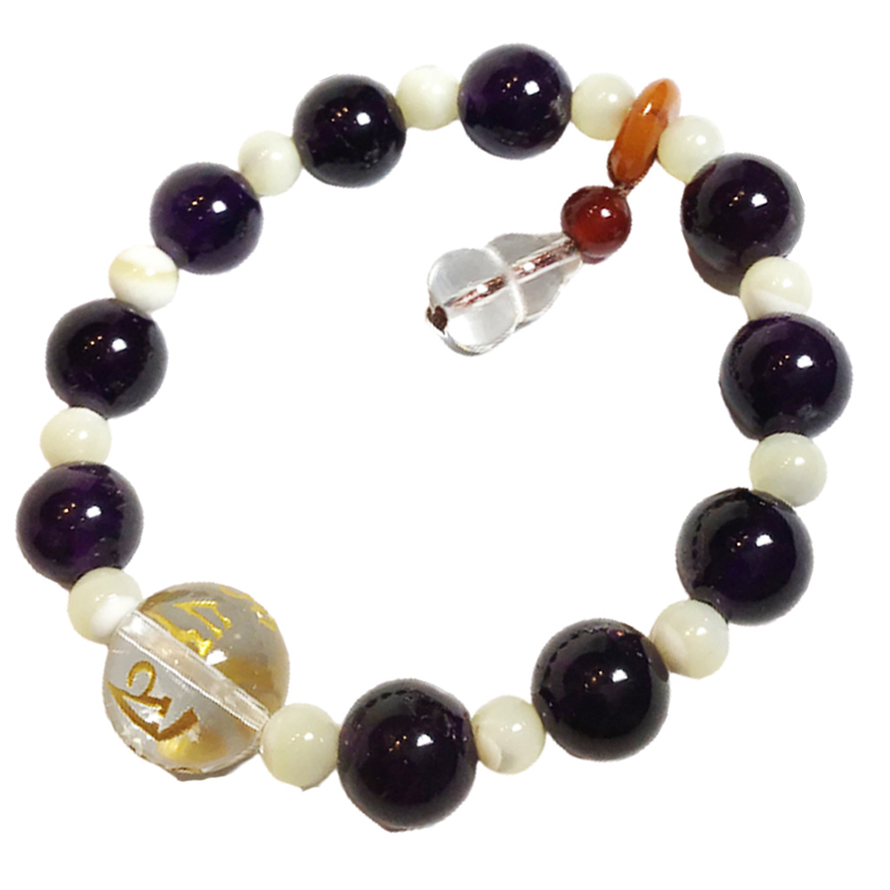 水晶葫蘆+紫晶手珠10.4mm【十方】150372