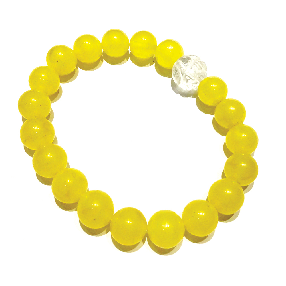 水晶蓮花+蜜納手珠10mm【十方】150473