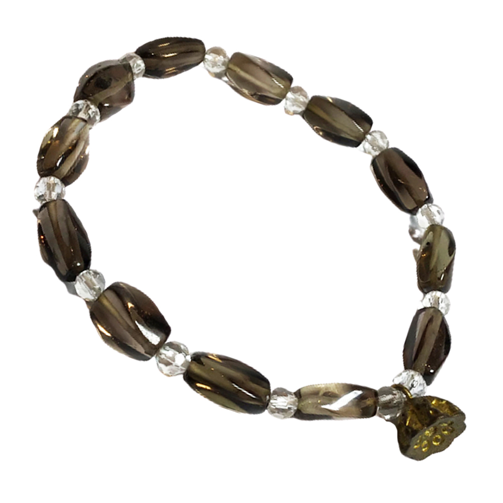 蓮蓬+茶晶手珠11*6mm【十方】150370