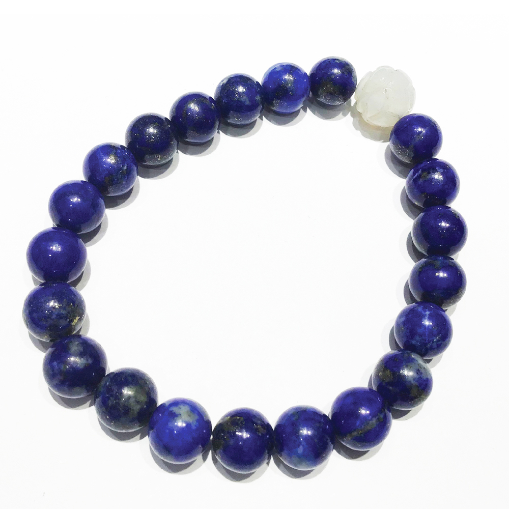 蓮花玉髓+青金石手珠8.6mm【十方】150475