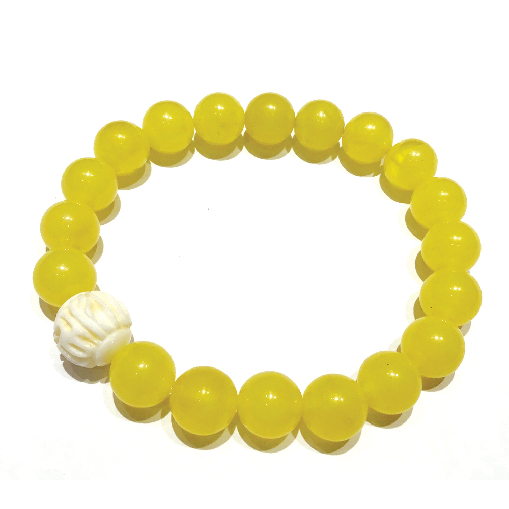 硨磲{六字真言}&蜜納手珠10mm【十方】150474