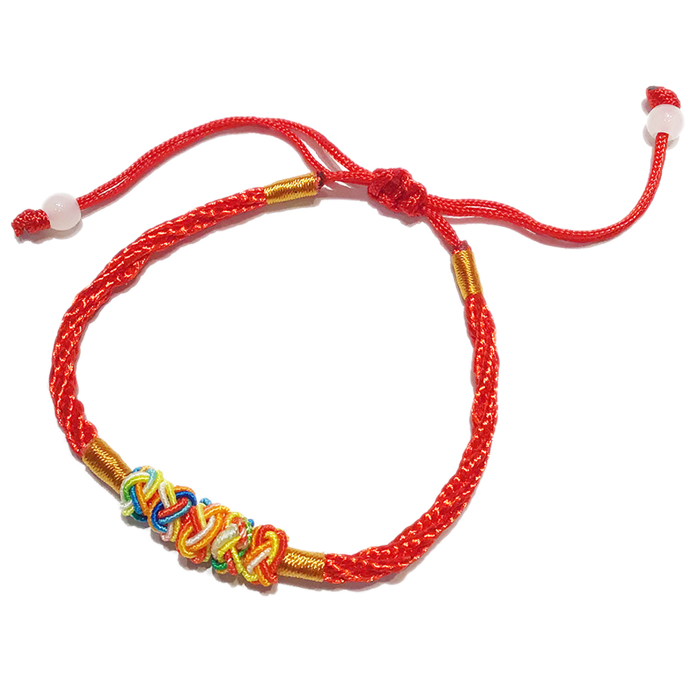 五彩球轉運瓔珞繩手鍊【十方】151094