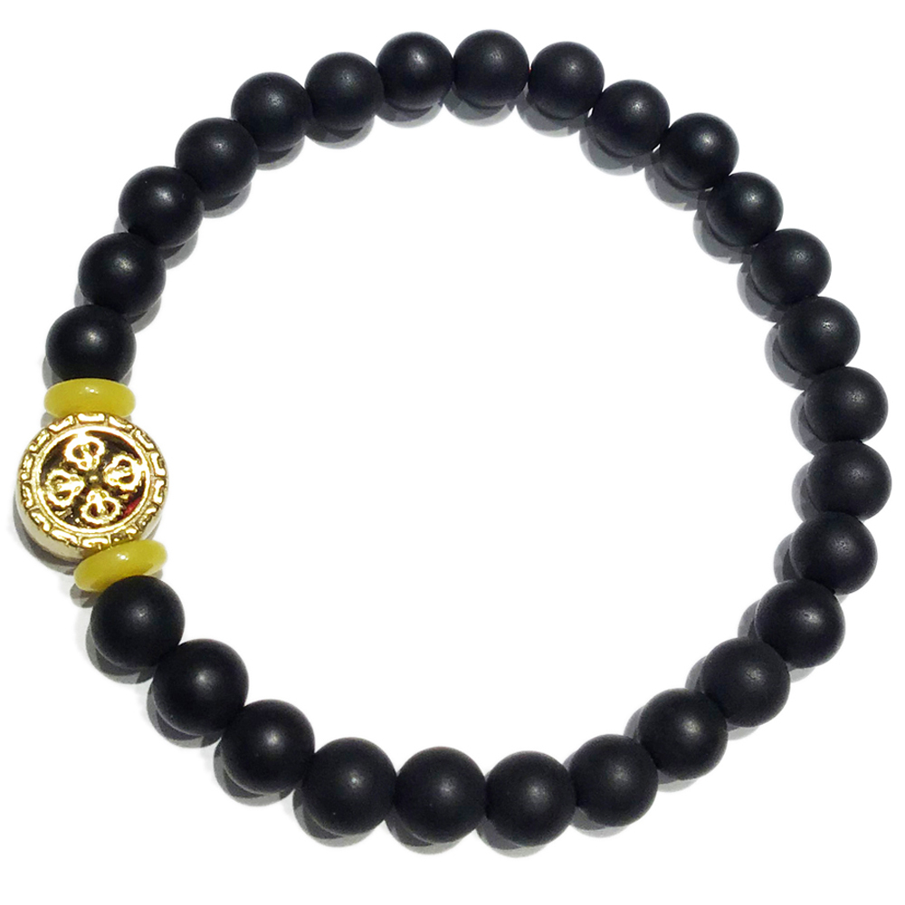 十字杵+靈草藥珀手珠6mm【十方】150763