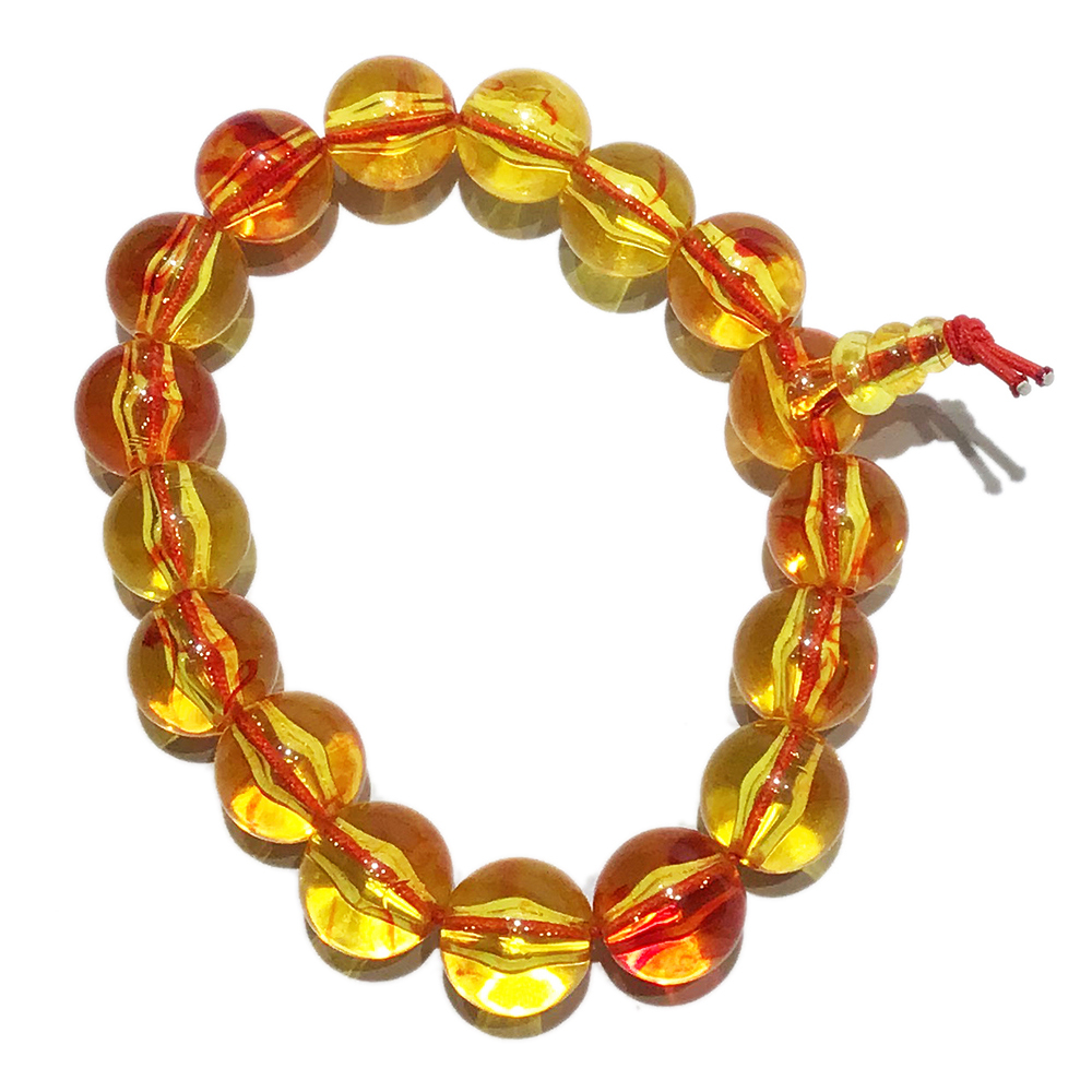 仿琥珀手珠11mm【十方】150901