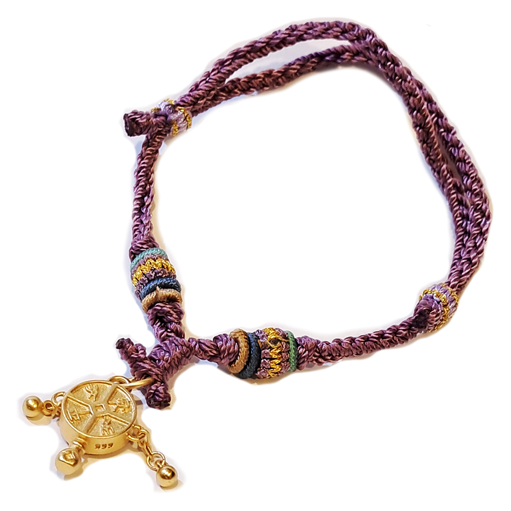 平安波浪鼓 沙金手鍊【十方】151294