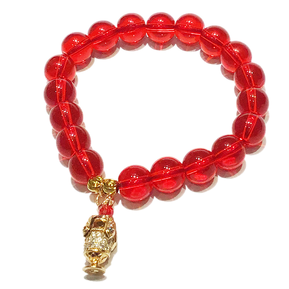 寶瓶+紅琉璃手珠9mm【十方】150953