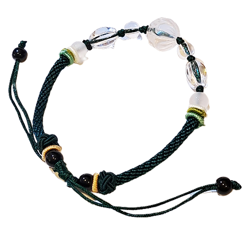 蓮花{水晶}中國結 手鍊【十方】151374