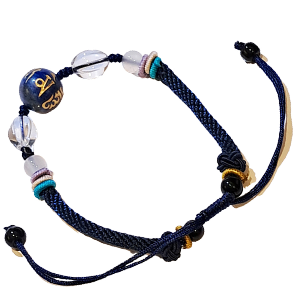 六字真言{毫雕}青金石 中國結手鍊【十方】151527