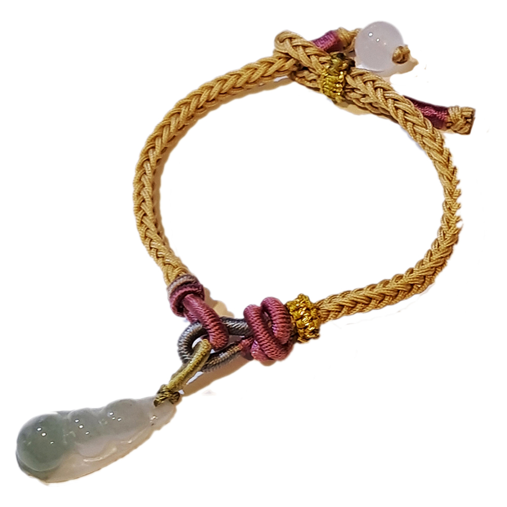 多子多孫{緬甸玉}豌豆 中國結手鍊【十方】151549