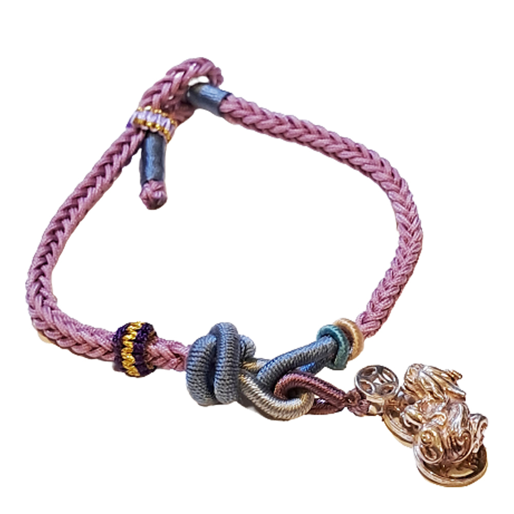 招財貔貅{純銀} 中國結手鍊【十方】151516