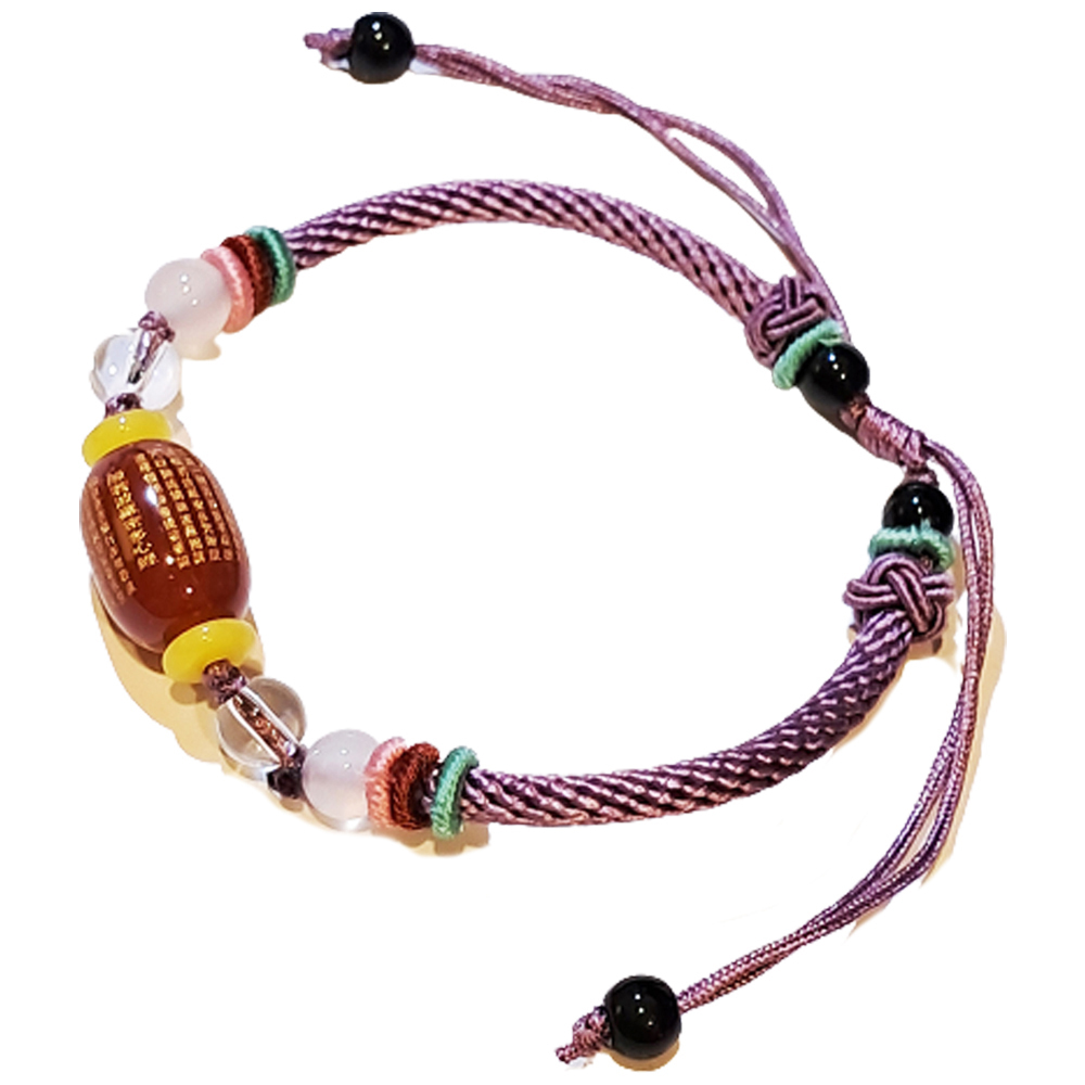 心經{毫雕}紅玉髓 中國結手鍊【十方】151528