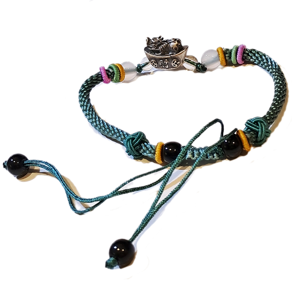 貔貅元寶{純銀}中國結手鍊【十方】151571