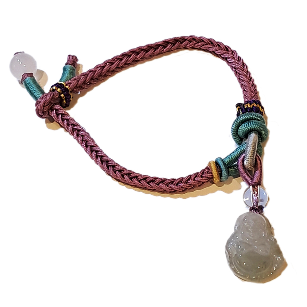 彌勒佛{緬甸玉}中國結手鍊【十方】151545