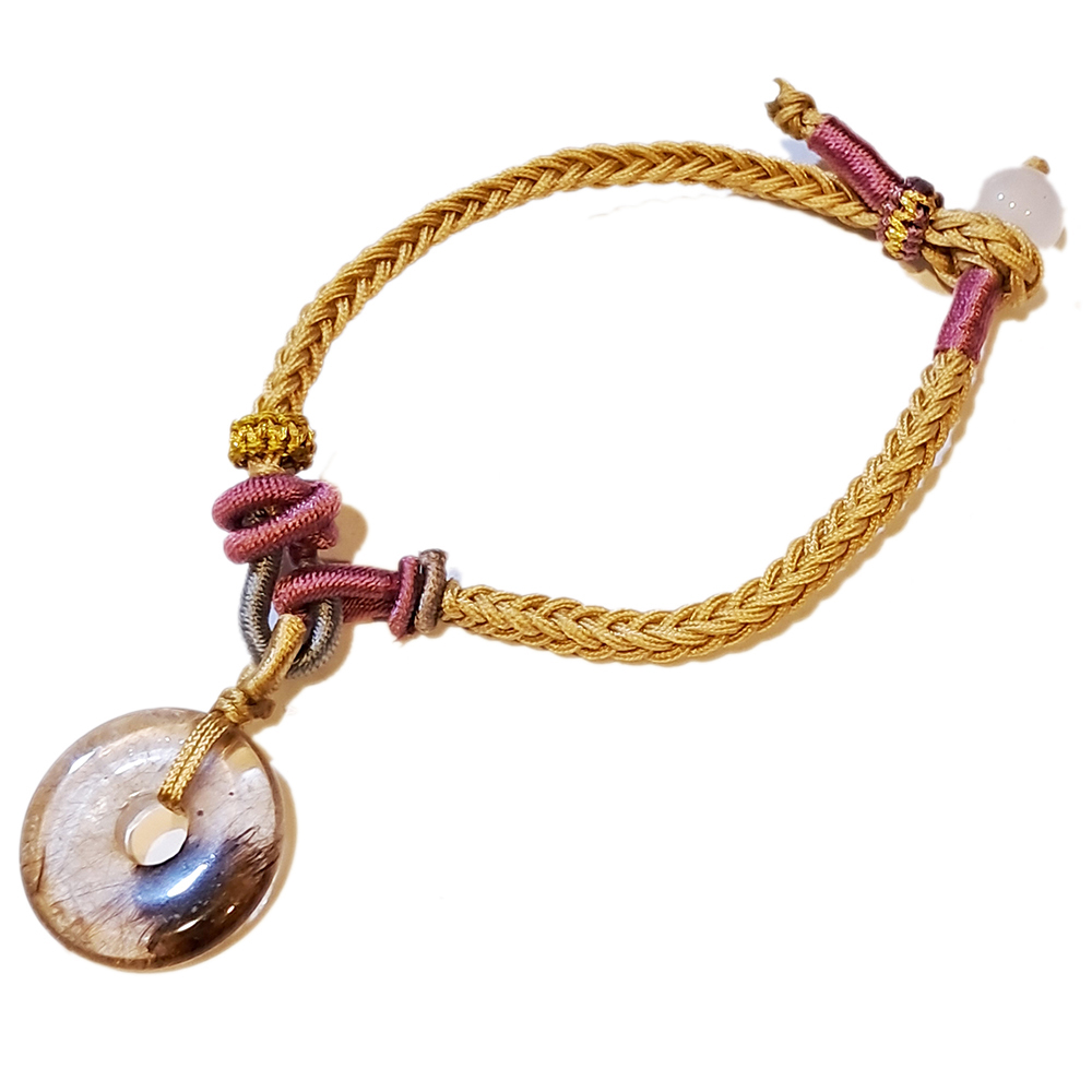 平安扣{紅髮晶}中國結手鍊【十方】151584