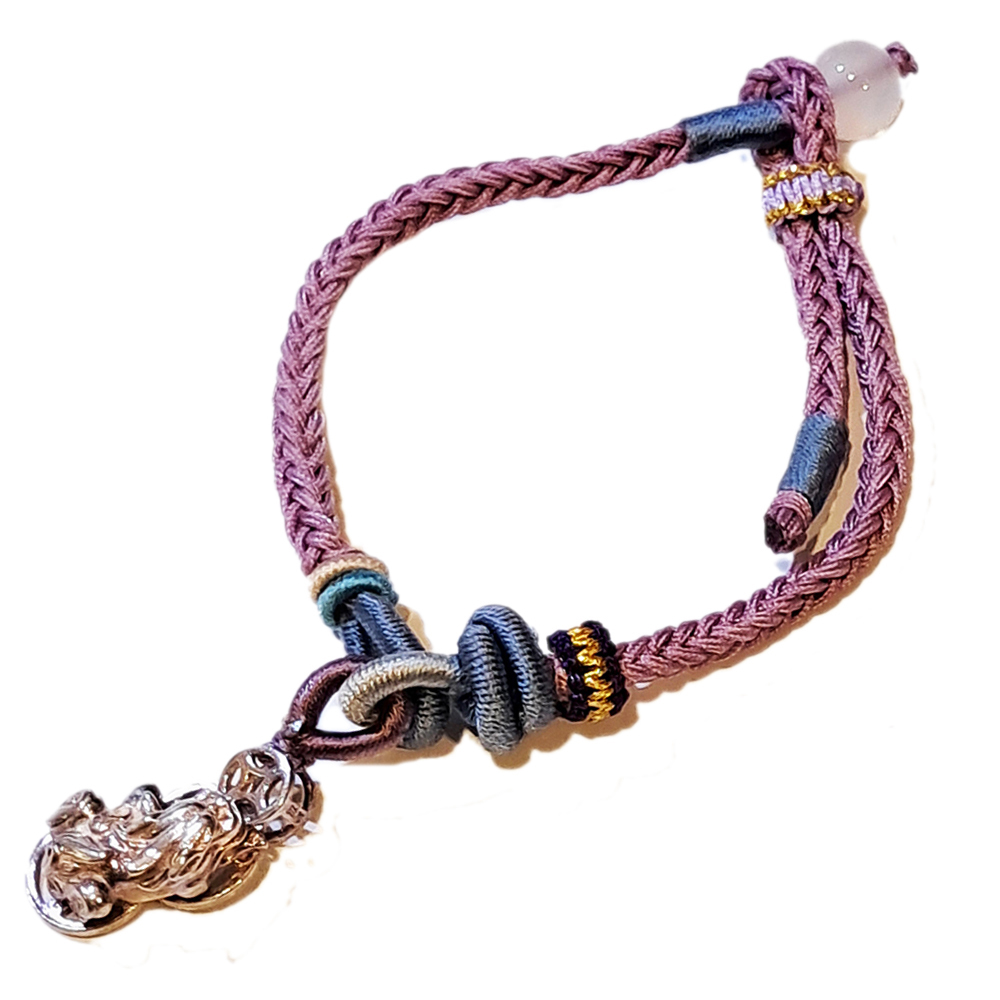 招財貔貅{純銀}中國結手鍊【十方】151541