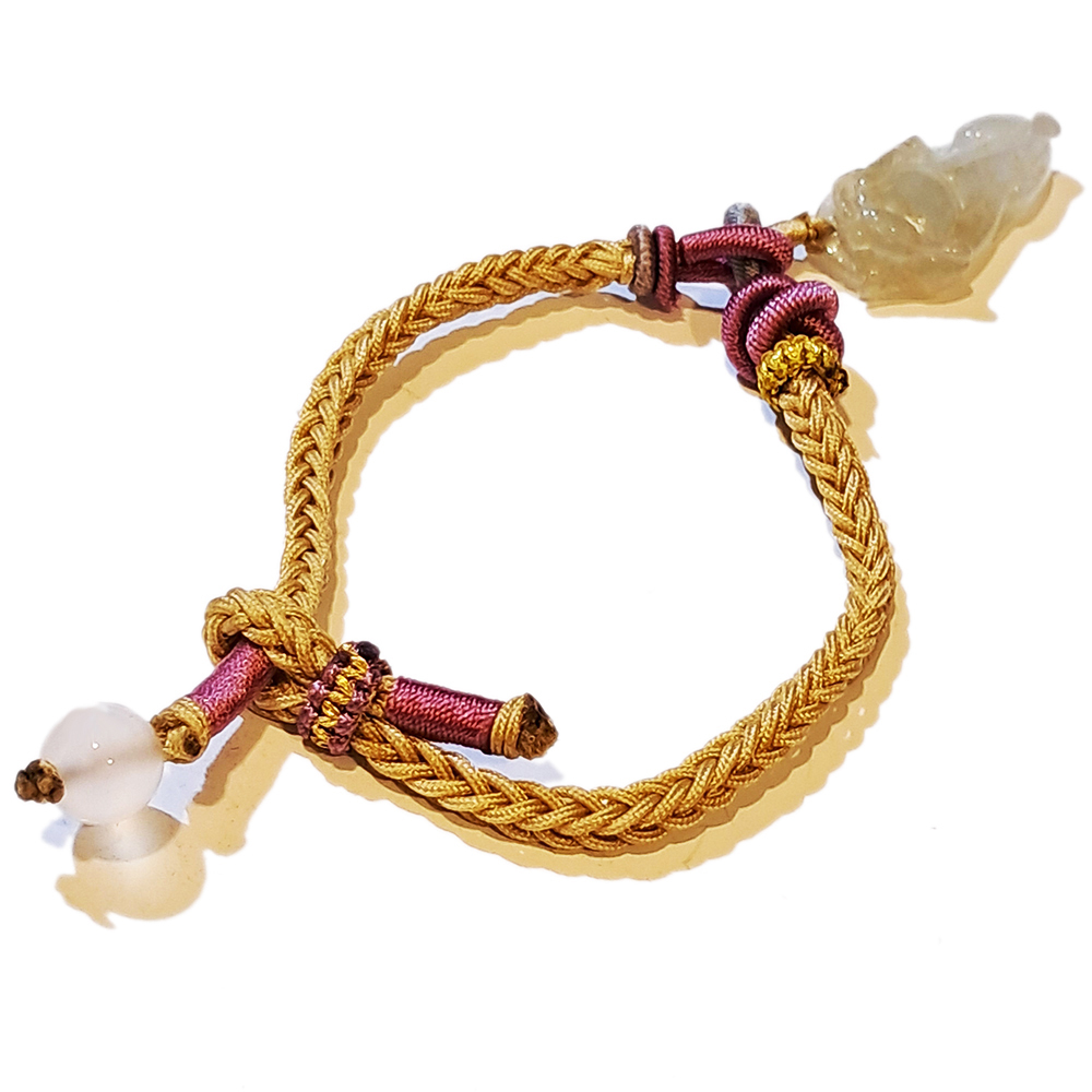 招財貔貅{緬甸玉}中國結手鍊【十方】151582