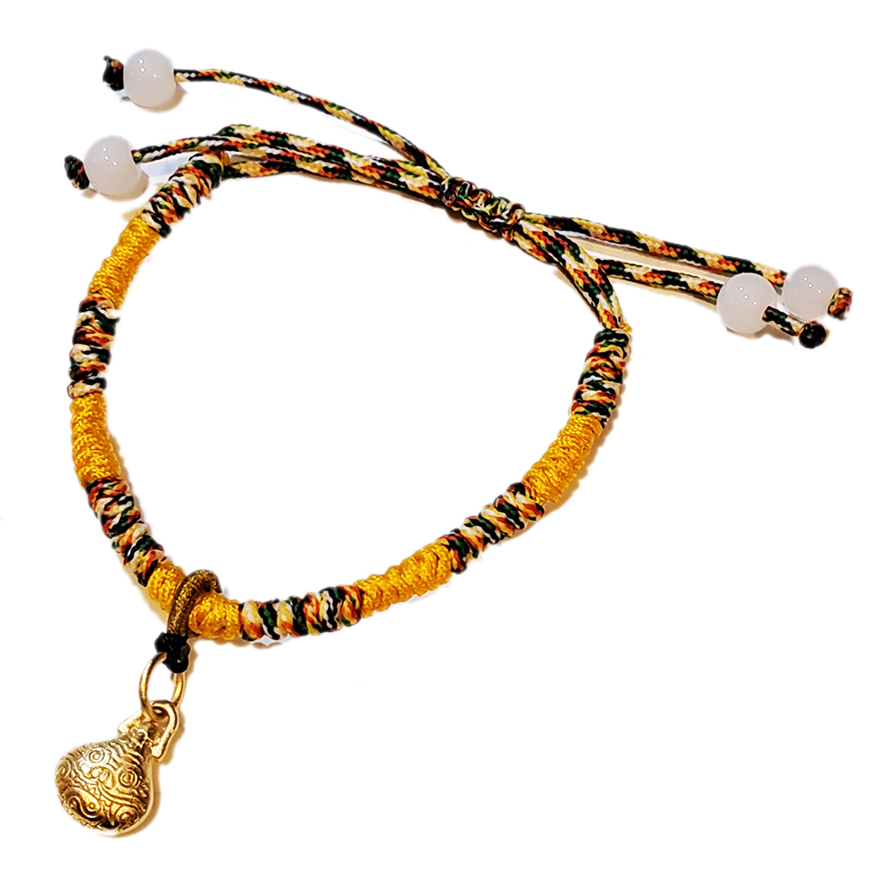 饕餮{沙金} 五色線手鍊【十方】151643