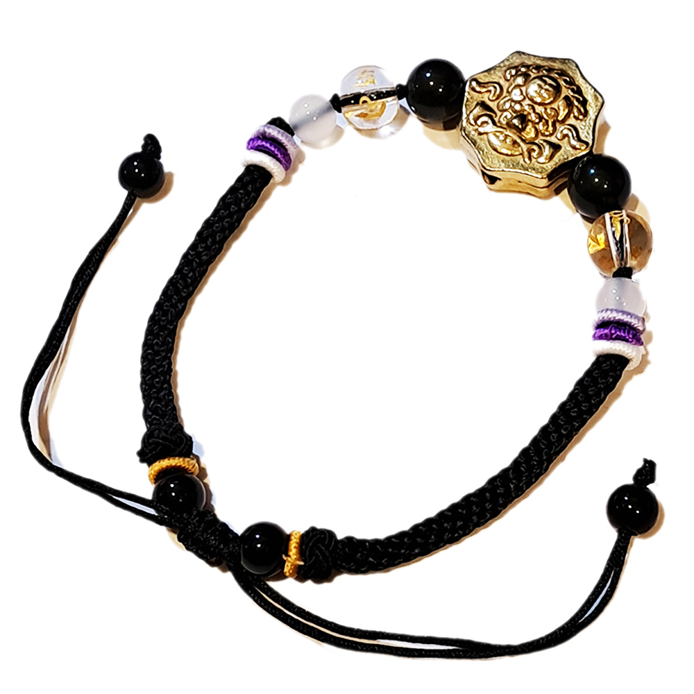 獅咬劍{沙金} 中國結手鍊【十方】151642