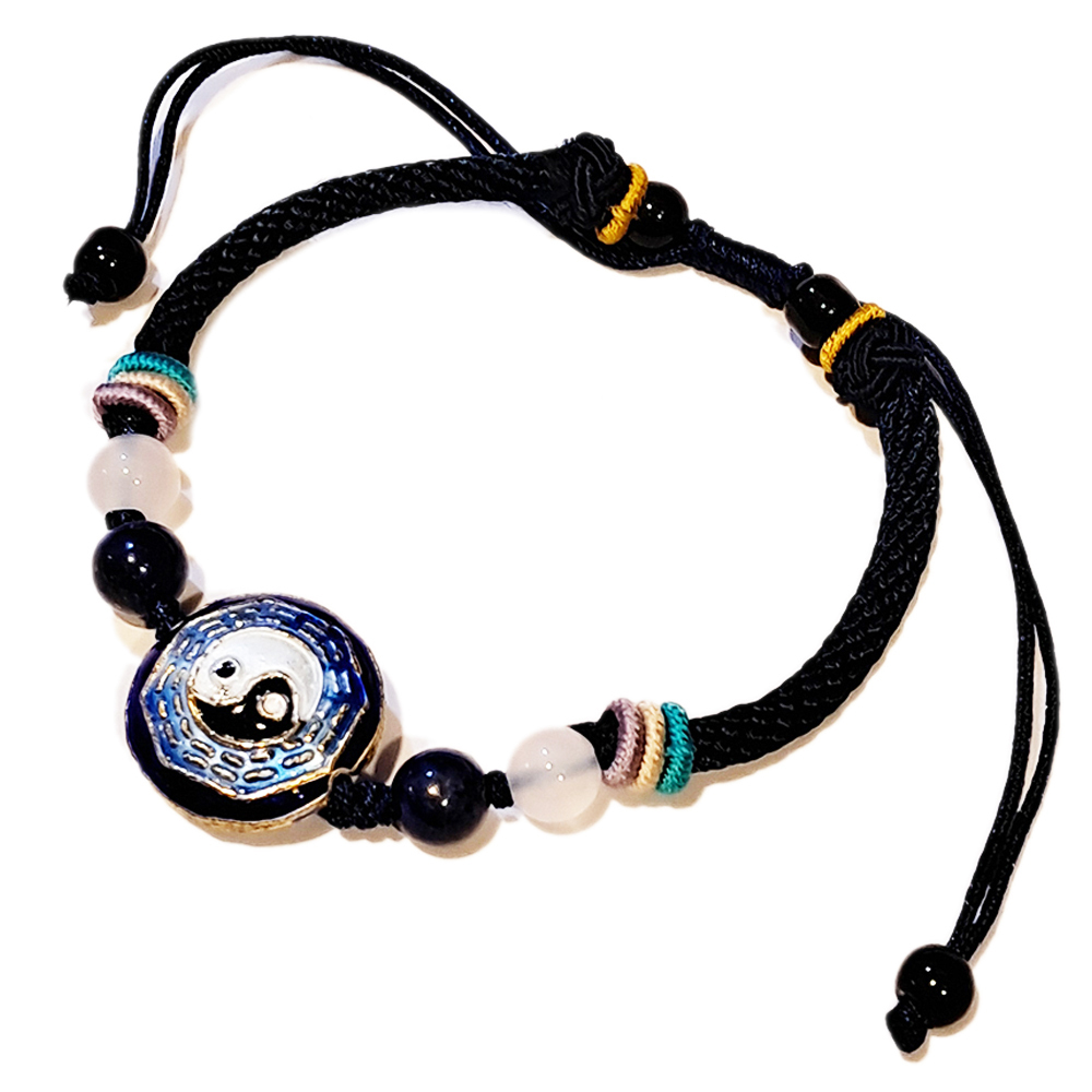 太極八卦{琺瑯}中國結手鍊【十方】151714