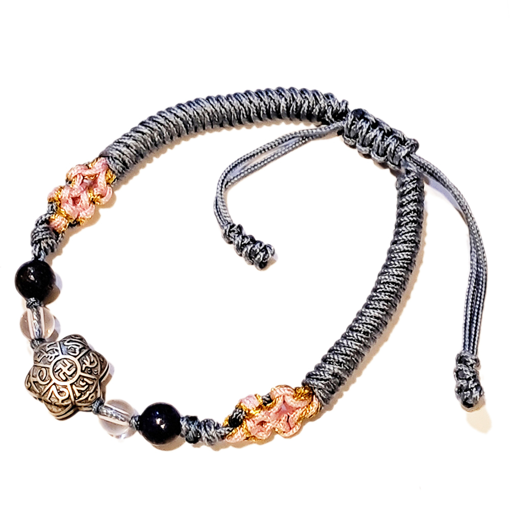 六字真言{純銀} 中國結手鍊【十方】151651