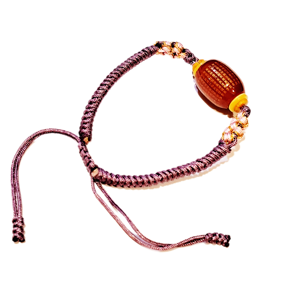 心經{毫雕 紅玉髓}中國結手鍊【十方】151664