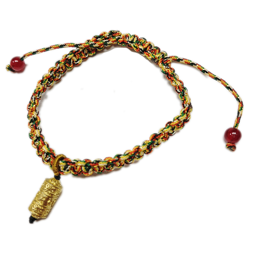 轉經輪 {銅} 五色線手鍊【十方】151746