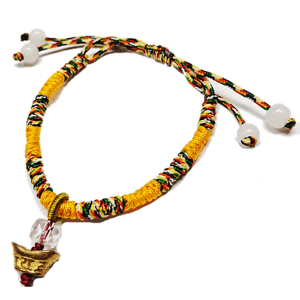 金元寶{銅} 五色線手鍊【十方】151751