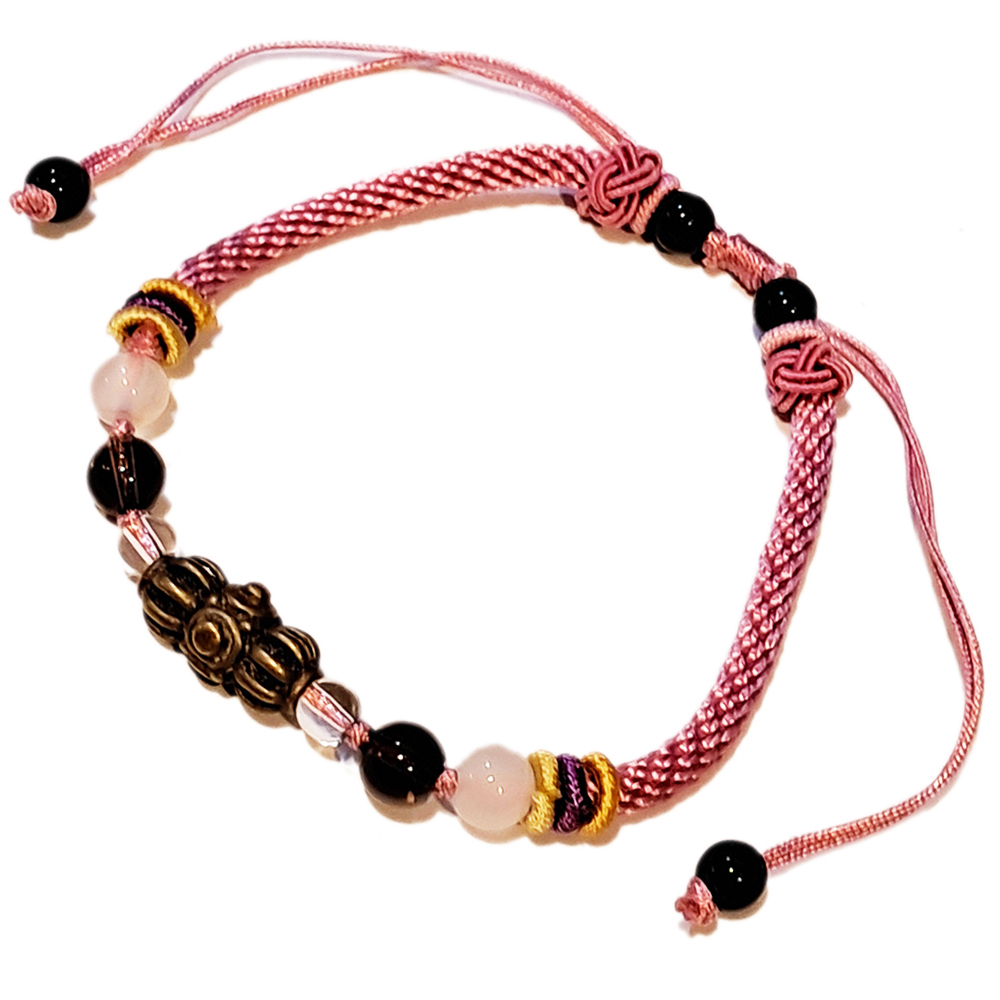 九鈷金剛杵{銅}中國結手鍊【十方】151722